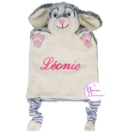 DOUDOU MARIONNETTE LAPIN GRIS 143