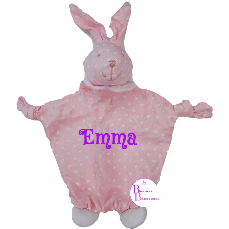 DOUDOU LAPIN ROSE BB ELYSEA 377