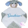 DOUDOU LAPIN GRIS BLEU CUBBIES 425