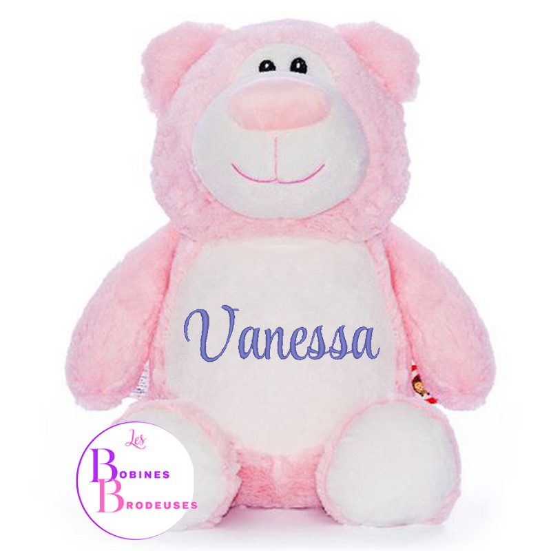 PELUCHE CUBBIES OURS ROSE 56