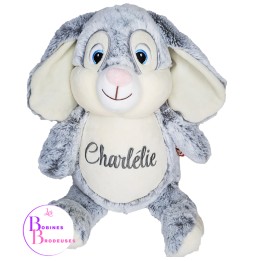 PELUCHE LAPIN GRIS CUBBIES 93