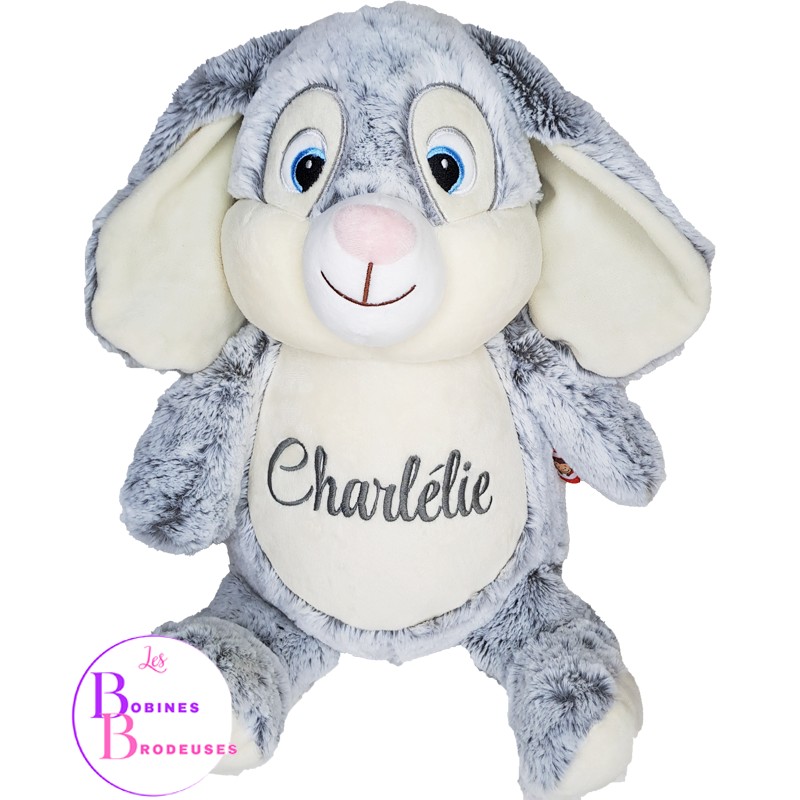 PELUCHE LAPIN GRIS CUBBIES 93