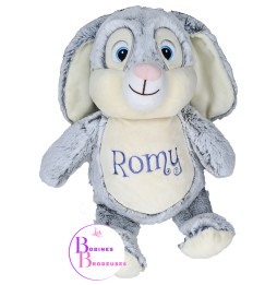 PELUCHE LAPIN GRIS CUBBIES 93