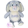 PELUCHE LAPIN GRIS CUBBIES 93