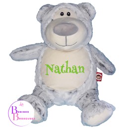 PELUCHE OURS GRIS CUBBIES 102