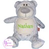 PELUCHE OURS GRIS CUBBIES 102