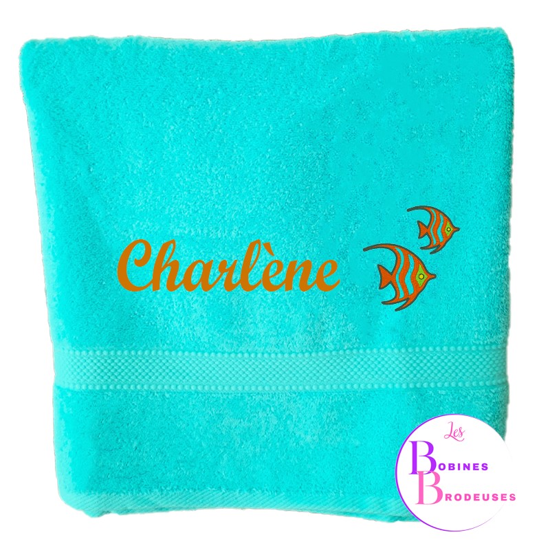 SERVIETTES  BAIN TURQUOISE 406