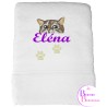 SERVIETTE BLANCHE CHAT 399