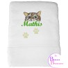 SERVIETTE BLANCHE CHAT 399