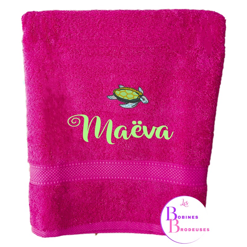 SERVIETTES  BAIN FUCHSIA 124