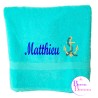 SERVIETTES  BAIN TURQUOISE 122