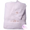 DRAP DE BAIN BLANC INITIALES 65