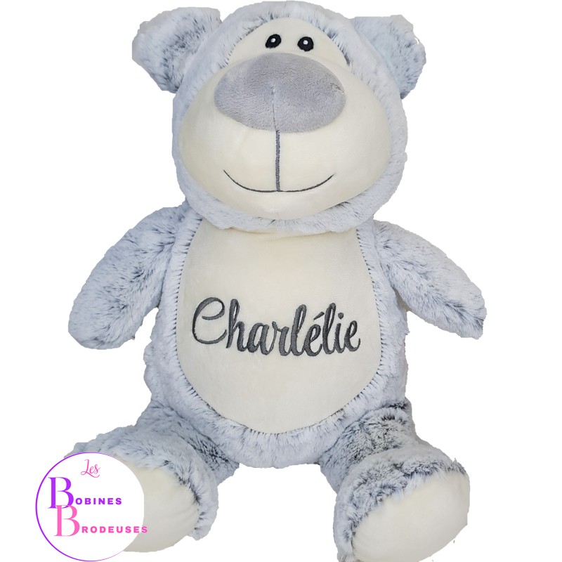 PELUCHE OURS GRIS CUBBIES 102