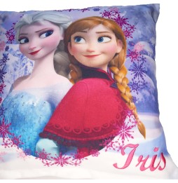 Coussin Personnalisé REINE Des NEIGES - Coussin Reine Des Neiges - Coussin Reine Des Neiges Brodé - Coussin personnalisé Disney