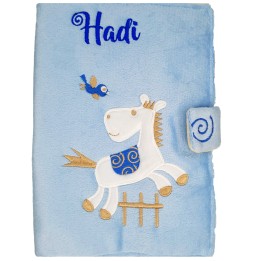 PROTEGE CARNET SANTE BLEU CHEVAL 171