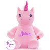 PELUCHE LICORNE ROSE CUBBIES 75