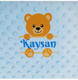 COUVERTURE BLEUE OURSON 532