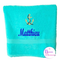 SERVIETTES  BAIN TURQUOISE 122
