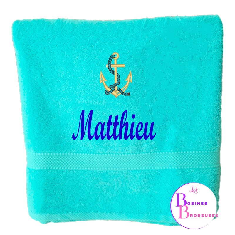 SERVIETTES  BAIN TURQUOISE 122