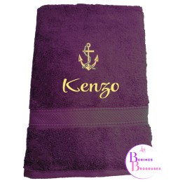 SERVIETTE  BAIN VIOLET 117