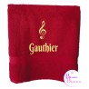 SERVIETTES  BAIN ROUGE 120