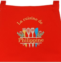 Tablier de Cuisine Personnalisé - Tablier de Cuisine Brodé Personnalisé - Tablier de Cuisine Brodé - Tablier Brodé