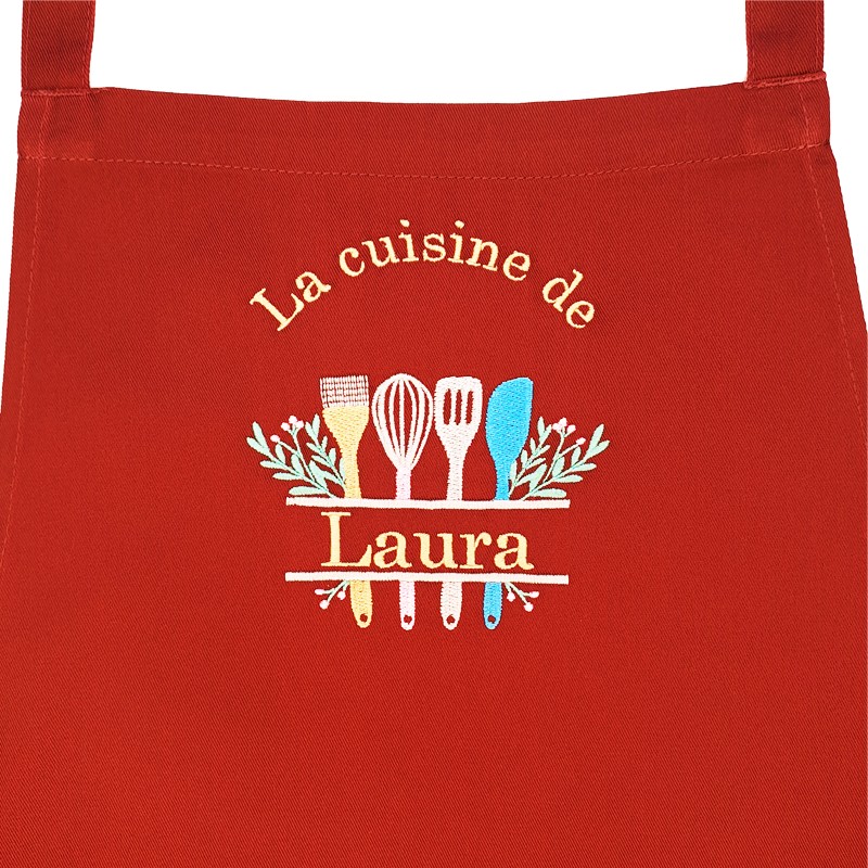 TABLIER DE CUISINE ROUGE 530