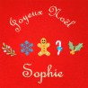 TABLIER DE CUISINE JOYEUX NOEL ROUGE 546