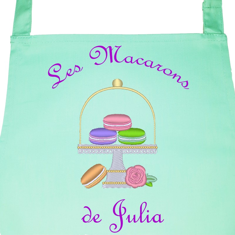 TABLIER DE CUISINE ACQUA MACARONS 547