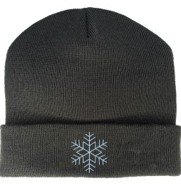 BONNET GRIS FLOCON NEIGE 554