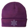 BONNET BORDEAUX FLOCON NEIGE 555
