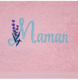 SERVIETTE ROSE MAMAN LAVANDE 434