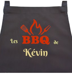 TABLIER DE CUISINE GRIS BBQ 563