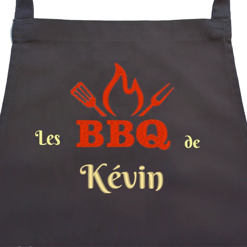 TABLIER DE CUISINE GRIS BBQ 563