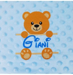 COUVERTURE BLEUE OURSON 532