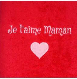 SERVIETTE ROUGE MAMAN 327