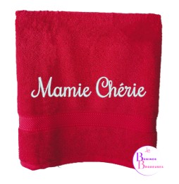 SERVIETTE ROUGE MAMIE 297