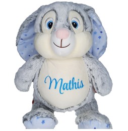 PELUCHE LAPIN ETOILES BLEUES CUBBIES 413