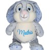 PELUCHE LAPIN ETOILES BLEUES CUBBIES 413