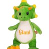 PELUCHE DINO. VERT CUBBIES 98