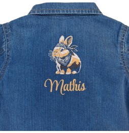 BLOUSON JEANS LAPIN BANDANA 566