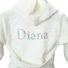 PEIGNOIR ENFANT BLANC FLEURI 370