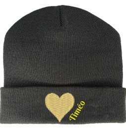 BONNET GRIS COEUR DORÉ ST VALENTIN 571