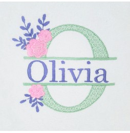 PEIGNOIR ENFANT BLANC LETTRE 515