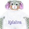 DOUDOU LAPIN GRIS ROSE CUBBIES 420