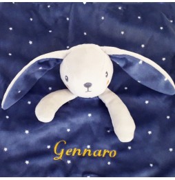 DOUDOU LAPIN BLEU K. 40
