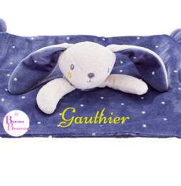 DOUDOU LAPIN BLEU K. 40