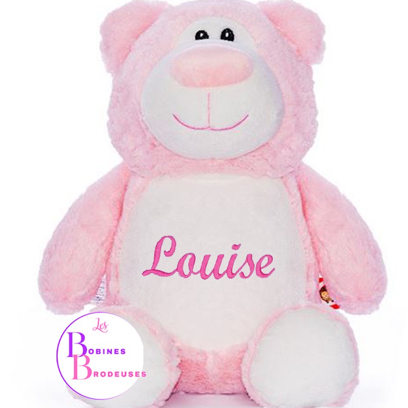 PELUCHE CUBBIES OURS ROSE 56