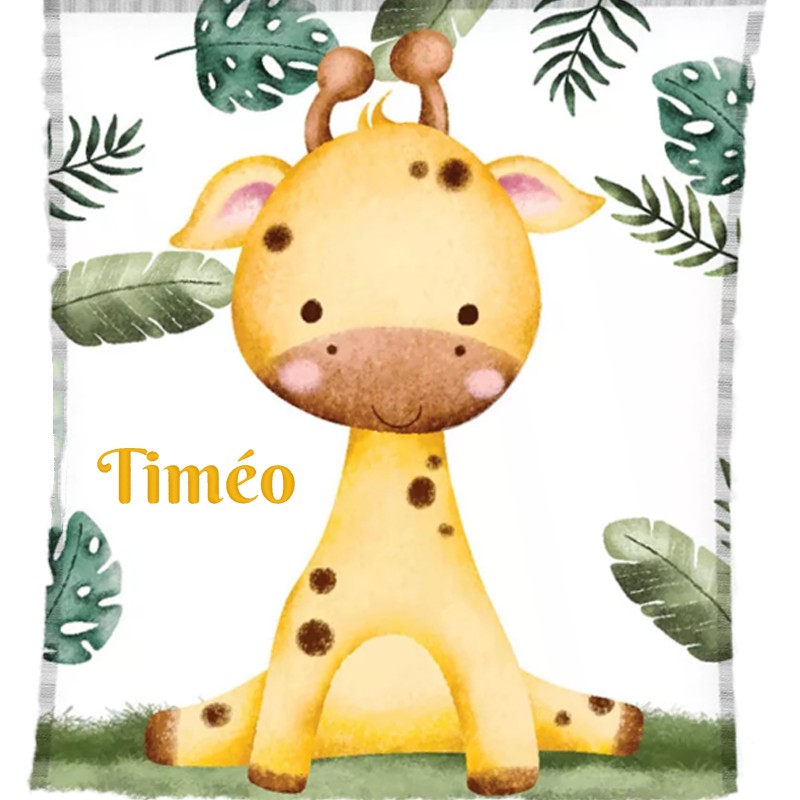 COUVERTURE BÉBÉ GIRAFE 576