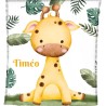 COUVERTURE BÉBÉ GIRAFE 576